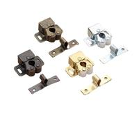 Set di 2 fermaporta per mobili, armadietti, fermaporta, ammortizzatore, chiusura magnetica (patina rossa)