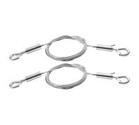 Set di 2 fili regolabili per appendere quadri, in acciaio inox, con gancio da 1 m e 2 m, per cornici artistiche, vetro, può contenere fino a 45,4 kg di filo regolabile