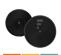 Set di 2 Filtri Compatibili per Cappa FABER 112.0157.240 - Ø196 mm - Carboni Attivi ad Alta Efficienza 100% Fatto in Italia per Aria Pulita in Cucina