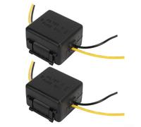 Set di 2 filtri di alimentazione per auto da 12 V per soppressione del rumore e filtraggio delle interferenze, compatibili con la maggior parte dei dispositivi DC 12 V