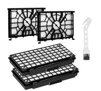 Set di 2 Filtri HEPA + 2 Filtri Motore + 1 Spazzola di Pulizia, Filtro di Ricambio Compatibili con Aspirapolvere Siemens Q5.0 VSQ5X1230 Extreme SilencePower, VZ154HFB / VZ02MSF / VSQ5X12M1