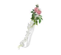 Set di 2 Fiori con Schienale per Sedia da Matrimonio, Rose Artificiali Realistiche Ed Eleganti per la Decorazione della Festa Nuziale, Strati Ricchi da 5,1 Pollici, Perfette per Eventi (17045)