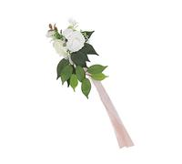 Set di 2 Fiori con Schienale per Sedia da Matrimonio, Rose Artificiali Realistiche Ed Eleganti per la Decorazione della Festa Nuziale, Strati Ricchi da 5,1 Pollici, Perfette per Eventi (17046)