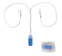 Set di 2 fissaggi di sicurezza per cordino per pinza per apparecchi acustici anti perdita con anelli in silicone da 7 mm e 9 mm e scatola di immagazzinaggio
