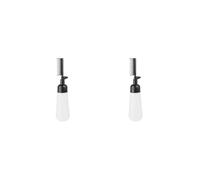 Set di 2 flaconi applicatori a pettine per colorare i capelli, dispenser per salone di bellezza, nero, 22,5 x 6 x 4,5 cm