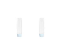 Set di 2 flaconi da viaggio per gel doccia e dentifricio, ricaricabili, a prova di perdite, dispenser comprimibile, 50 ml, blu