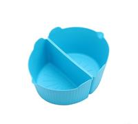 Set di 2 fodere antiaderenti in silicone per pentole a cottura lenta da 6 litri, per cucinare due piatti più facile e veloce da pulire (blu)