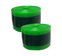 Set di 2 fodere per pneumatici in TPU per la resistenza alle forature e l'uso a lungo termine (38 mm x 1,0 mm x 2300 mm verde)