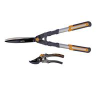 Set di 2 forbici tagliasiepi con lama ondulata 10" / potatura BYPASS