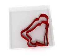 Set di 2 formine per biscotti a forma di campana, 5 cm + 8 cm