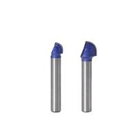 Set di 2 frese a testa sferica con gambo da 6 mm, fresa a candela rotonda, fresa a raggio in metallo duro integrale(6mmX6.35mm)