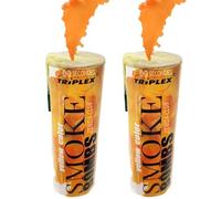 Set di 2 fumigeni a mano 1 minuto, colore giallo - Trigger a perno, durata 60 secondi, fumigene colore da tenere in mano - fumigene - categoria F1 - Zenda Club (giallo)