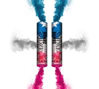 Set di 2 fumigeni tricolori ± 60s - Trigger a stoppino - Blu Bianco Rosso - Fumigeni Colorati - Categoria F1 - ZENDA CLUB® Consegna 24H/48H