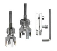 Set di 2 fustelle esagonali per filettatura interna esterna e estrattore di fili rotti, adatte per riparazioni di raccordi per tubi