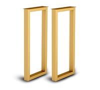 Set di 2 gambe regolabili in acciaio 71 cm di altezza 30/38 cm di larghezza, per tavolino da caffè fai da te, decorazione rustica e moderna, robusta finitura nera, perfetta per il miglioramento della