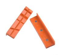 Set di 2 ganasce magnetiche protettive in gomma morbida per varie applicazioni (10,2 cm, arancione D)