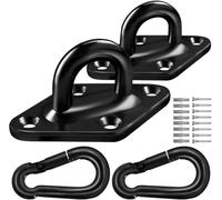 Set di 2 ganci a occhiello in acciaio inossidabile Diamond Wall for sacchi sabbia neri, lunghezza 100 mm