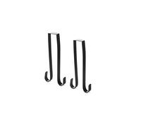 Set di 2 ganci per ghirlande doppie in metallo nero da appendere alla porta, direttamente dalla fabbrica - Con questo gancio puoi esporre due ghi