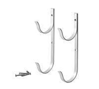 Set di 2 Ganci per Piscina, Telescopici, Ganci, Rastrelli per Foglie, Salva Spazio per