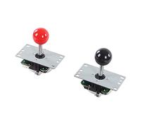 Set di 2 Giocatori Kit fai da te con Computer USB Joystick Circuit Board Gamepad 30 Cassette Pulsanti Rosso Nero