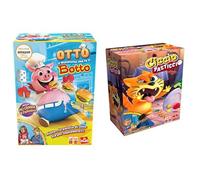 Set di 2 giochi: Otto il Maialotto + Ciccio Pasticcio - Giochi da Tavolo, Azione, Abilità e Velocità per Bambini - Nuovo Set Giochi - Gioca con la Famiglia o gli Amici - 2+ giocatori - 5+