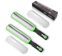 Set di 2 Grattugie, Grattugia per Formaggio per Cucina Strumento per Sminuzzare L'Aglio e Lo Zenzero, Grattugia per Alimenti con Manico a Mano, Lama Affilata in Acciaio Inox con Coperchio Protettivo