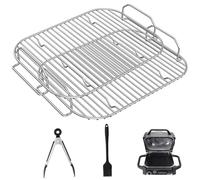 Set di 2 griglie per griglia per Ninja Woodfire XL, set di griglie in acciaio inossidabile, accessori compatibili con Ninja Woodfire OG850 / OG901