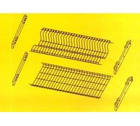 Set di 2 griglie per pensili con supporto di cm 76