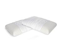 Talamo Italia - Set di 2 Cuscini per letto, 100% Made in Italy, Guanciale sfoderabile a saponetta in Memory Foam forato, Anallergico e Traspirante, 70x40xh16 cm