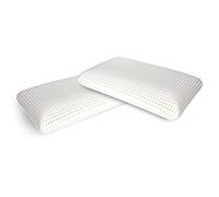 Set di 2 guanciali Bovino, Cuscino per Letto, Poggiatesta Imbottito, Cuscinetto per Camera da Letto, Made in Italy, 70x40 h16 cm, Bianco