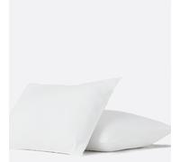 Set di 2 guanciali morbidi con protezione antiacari Bianco 50 x 70 cm