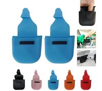 Set di 2 guanti riutilizzabili per pompa di benzina in silicone nero con supporto magnetico,Guanti da carburante comodi