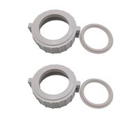 Set di 2 guarnizioni di ricambio in plastica ABS da 5,1 cm per riscaldatore | Questo set di dadi divisi per riscaldatori spa con guarnizioni di ricambio fornisce una vestibilità sicura per aiutare a