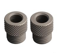 Set di 2 guide per trapano per la lavorazione del legno con dima autocentrante e base filettata da 1,5 per un posizionamento sicuro delle punte (2 pezzi da 10 mm)