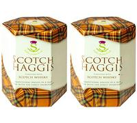 Set di 2 Haggis Aromatizzato con Scotch Whisky Regali di Cibo Scozzese Prodotto in Scozia
