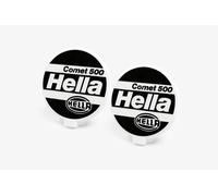 Set Di 2 Hella Comet 500 Anteriore Pois Luci Fanali Fari Tappo 16.7cm