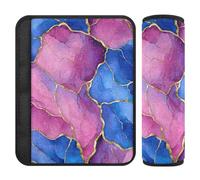 Set di 2 imbottiture per cinture di sicurezza per auto, morbide, per bambini, per donne, uomini, bambini, M, con gemme colorate