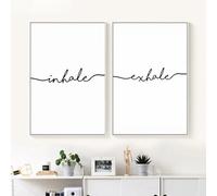 Set di 2/Immagini Murali,Poster Astratto Lettere Minimaliste Dipinto Tela Stampe Artistiche Quadro Parete Soggiorno Cucina Camera Letto Ufficio Casa Decorazione Opera D'Arte-60*90cm (senza telaio)