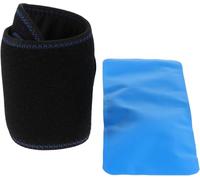 Set di 2 impacchi di ghiaccio al polso in gel con cinghia, per terapia del caldo e del freddo, per il recupero di lesioni, sollievo dal dolore e cura del gomito e del polso