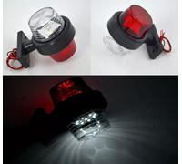 Set Di 2 Indicatore Laterale Bianco Rosso Luci Multivolt LED Fari per Scania Man