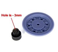 Set di 2 ingranaggi per Grundig CN500 CN820 CN830 CN930 C2000 C2500 C4200 C48...