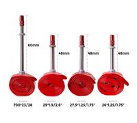 Set di 2 inner camere per bicicletta ultraleggere in TPU, compatibili con pneumatici da strada, valvola francese, 700x23-25