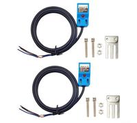 Set di 2 interruttori SN04N NPN NO induttivi sensore di prossimità con sonda ABS e viti per il montaggio in per sistemi di automazione di macchine utensili