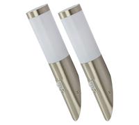 Set di 2 lampade da parete per esterni rilevatore di movimento applique da parete lampada da facciata torcia in acciaio inossidabile porta d'ingresso illuminazione della parete della casa 7.6x41x20cm