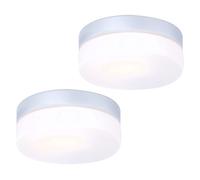 Set di 2 lampade da soffitto RGB LED per esterni ALU patio luci di vetro per bagno telecomandate dimmerabili