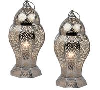 Set Di 2 Lampade Da Tavolo Decorativa Orientale Lampada Da Notte