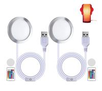 Set di 2 lampadine a LED per stampanti 3D, compatibili con Bambu Lab A1/A1 Mini/P1S/P1P/X1C, striscia luminosa a LED RGB con adattatore USB, illuminazione per modelli di stampa 3D, alloggiamento in
