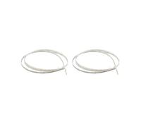 Set di 2 legature in celluloide per chitarra, basso, ukulele, mandolino, colore: bianco perla