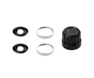 Set di 2 lenti in vetro ottico compatibili con Insta360 X5, per una maggiore nitidezza dell'immagine e flessibilità creativa in vari scenari (argento)