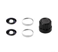 Set di 2 lenti in vetro ottico per Insta360 X5 con anelli in lega di alluminio per migliorare la nitidezza dell'immagine e (argento)
